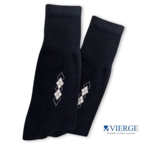 Meias Sociais Masculinas Emprella - Pacote 5 Pares - Algodão Premium - Estampas Argyle
