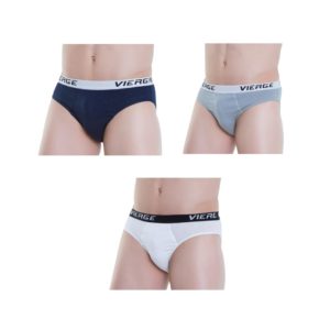 259 - Kit Cueca Slip 100% Algodão Vierge - Cores sortidas