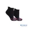 meia esportiva feminina poliamida preto - ref 5019